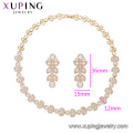 64630 Xuping Fabricant de bijoux de mode chine 18K charmant plaqué or ensemble de bijoux imitation bijoux